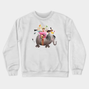 Elephant trip Crewneck Sweatshirt